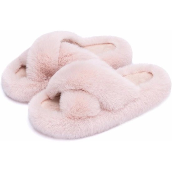 Women's Slippers Memory Foam House Bedroom Slippers for Women Fuzzy Plush Comfy Faux Fur Lined Slide Shoes Anti-Skid Sole Women's Slippers Memory Foam House Bedroom Slippers for Women Fuzzy Plush Comfy Faux Fur Lined Slide Shoes Anti-Skid Sole