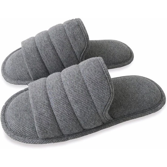 Mens Cotton Open Toe House Flat Slippers,Male Breathable Summer Indoor Slides, Memory Foam Anti Slip Sole Mens Cotton Open Toe House Flat Slippers,Male Breathable Summer Indoor Slides, Memory Foam Anti Slip Sole